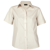 BARRON - Brushed Cotton Twill Blouse Short Sleeve Ladies