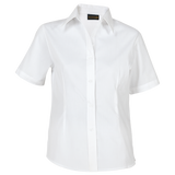 BARRON - Brushed Cotton Twill Blouse Short Sleeve Ladies