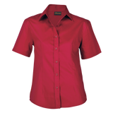 BARRON - Brushed Cotton Twill Blouse Short Sleeve Ladies