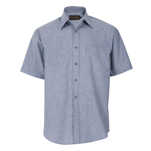 BARRON - Mens Oxford Lounge Shirt S/S