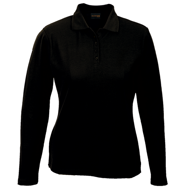 BARRON - Ladies 175g Pique Knit Long Sleeve Golfer