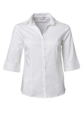 ROLANDO - K213 Ladies Stretch Poplin 3/4 Sleeve Abbey Blouse