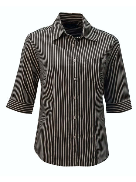 ROLANDO - K205 Ladies Stripe 3/4 Sleeve Wendy Blouse