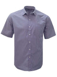 ROLANDO - K204 Mens Stripe S/S Lounge Shirt