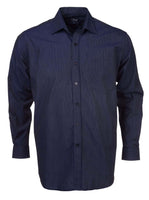 ROLANDO - K122 Mens Stripe L/S Lounge Shirt