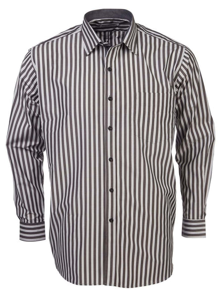 ROLANDO - N20 Mens Stripe L/S Lounge Shirt