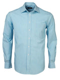 ROLANDO - K218 Mens Fine Stripe L/S Lounge Shirt