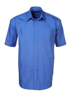 ROLANDO - P070 Mens Easy Care Poplin S/S Lounge Shirt