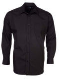 ROLANDO - P070 Mens Easy Care Poplin L/S Lounge Shirt