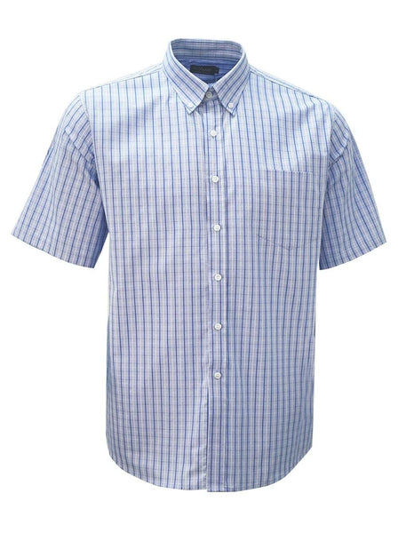 ROLANDO - K209 Mens Check S/S Lounge Shirt