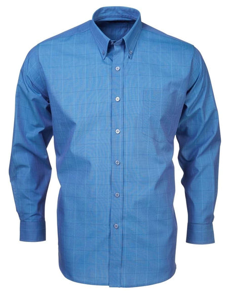 ROLANDO - S11 Mens Check L/S Lounge Shirt